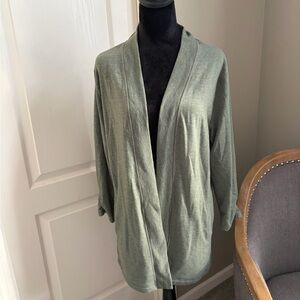 Talbots Olive Knit Cardigan